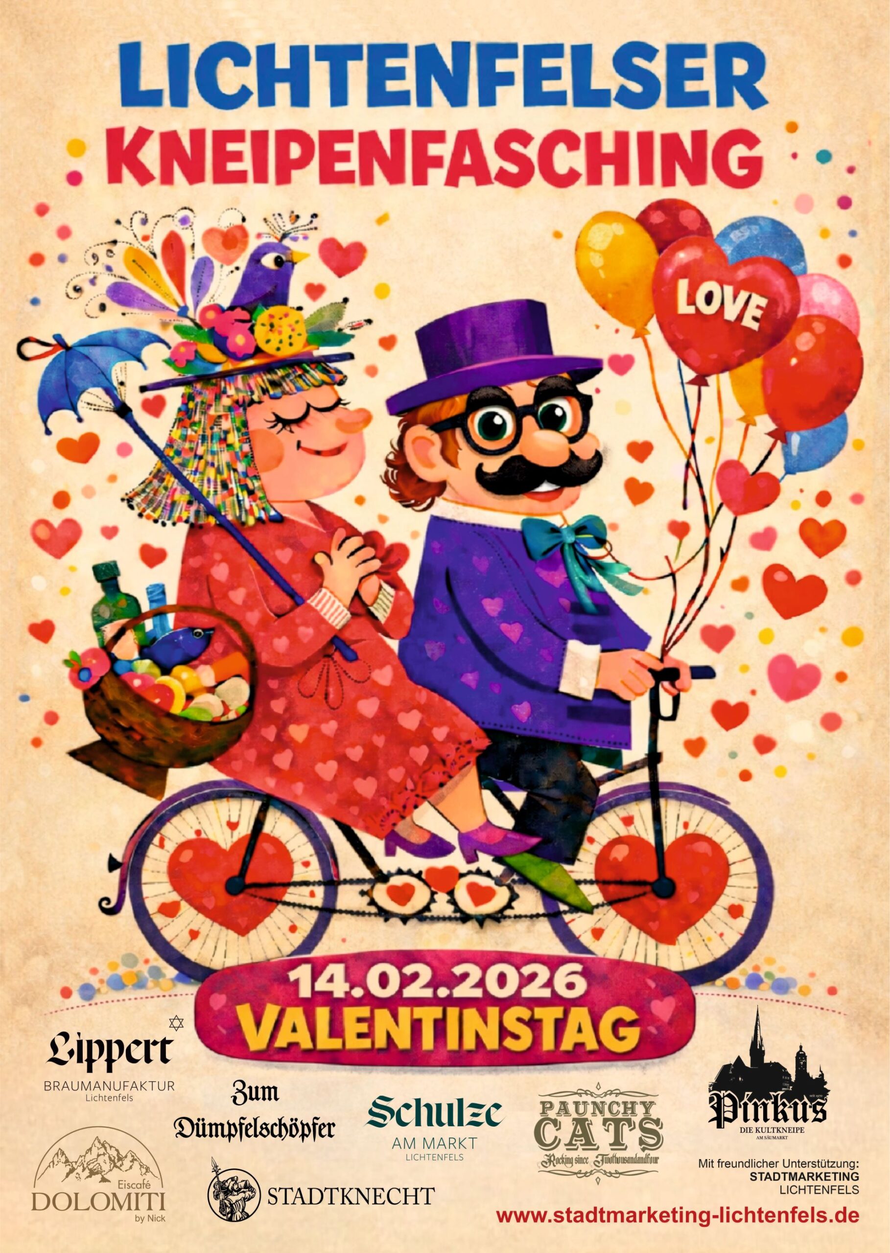 Plakat Lichtenfelser Kneipenfasching